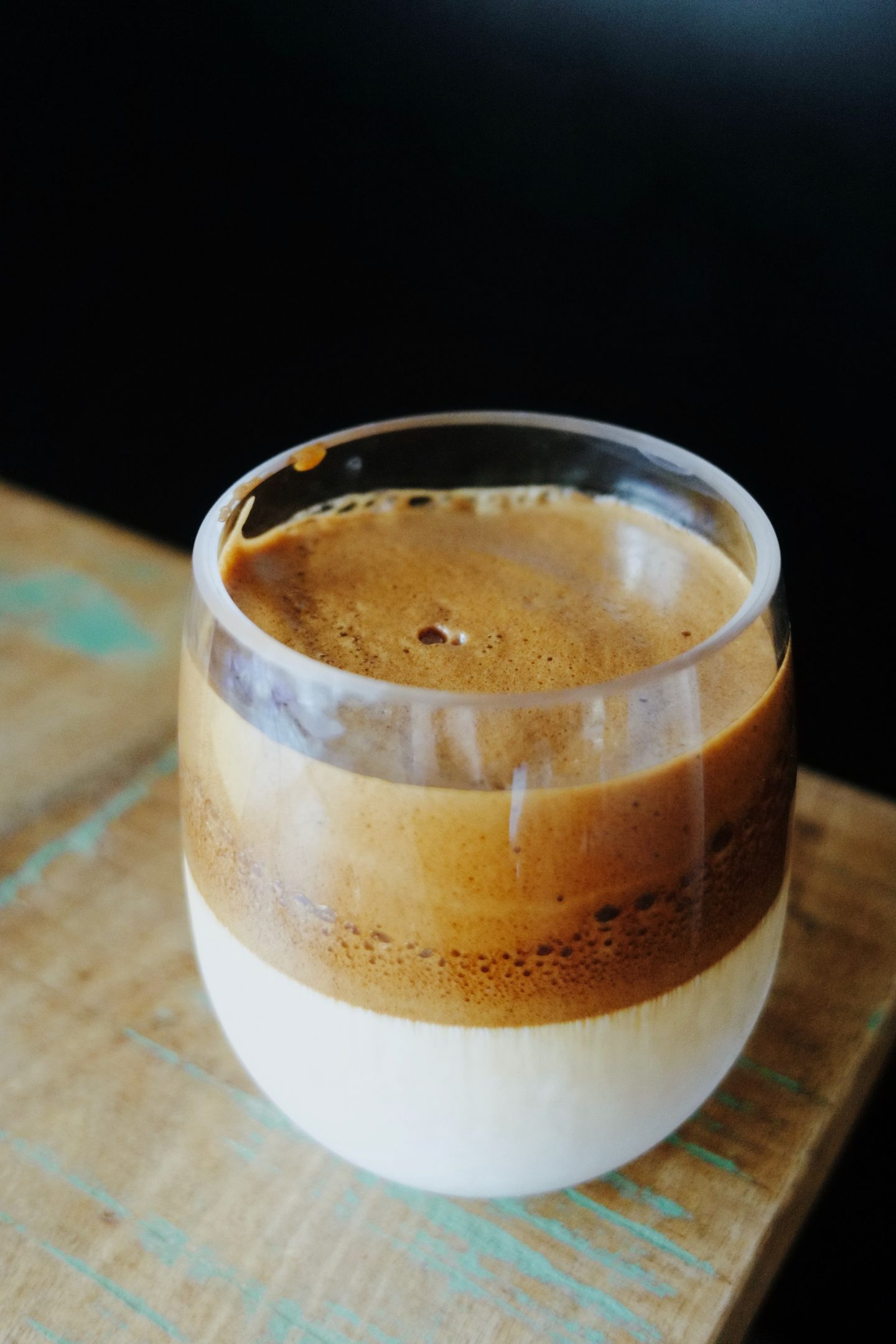 Instant coffee ingredients ready for whipped coffee